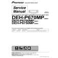 Cover page of PIONEER DEH-P670MP-9 Service Manual