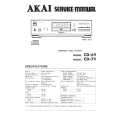 Cover page of AKAI CD69 Service Manual