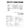 Cover page of AKAI CD79 Service Manual