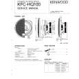 Cover page of KENWOOD KFCHQ100 Service Manual