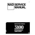Cover page of NAD 3100 Service Manual