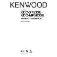 Cover page of KENWOOD KDC-X7533U Owner's Manual