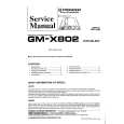 Cover page of PIONEER GMX802 Service Manual