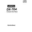 Cover page of ONKYO DX704 Owner's Manual