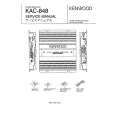 Cover page of KENWOOD KAC848 Service Manual