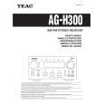 Cover page of TEAC AG-H300 Owner's Manual