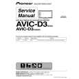 Cover page of PIONEER AVIC-D3/XU/EW5 Service Manual