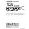 Cover page of PIONEER DEH-2850MPG/XN/EC Service Manual