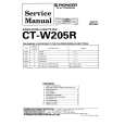 Cover page of PIONEER CT-W205R Service Manual