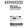 Cover page of KENWOOD KDV-415U Owner's Manual