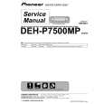 Cover page of PIONEER DEH-P7500MP/X1B/EW Service Manual
