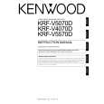 Cover page of KENWOOD KRF-V4070D Owner's Manual