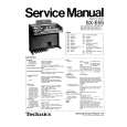 Cover page of TECHNICS SX-E55 Service Manual