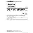 Cover page of PIONEER DEH-P7680MP Service Manual