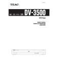 Cover page of TEAC DV3500 Owner's Manual