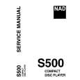 Cover page of NAD S500 Service Manual