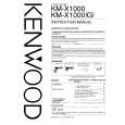 Cover page of KENWOOD KM-X1000 Owner's Manual