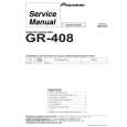 Cover page of PIONEER GR408 Service Manual