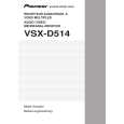 Cover page of PIONEER VSX-D514-S/MYXJIFG Owner's Manual