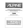 Cover page of ALPINE 7390M Owner's Manual