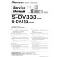Cover page of PIONEER S-DV333/XJC/E Service Manual