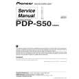 Cover page of PIONEER PDP-S50 Service Manual