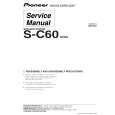 Cover page of PIONEER S-C60/XCN5 Service Manual