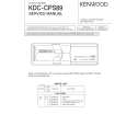 Cover page of KENWOOD KDCCDS89 Service Manual