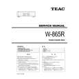 Cover page of TEAC W-865R Service Manual