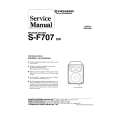 Cover page of PIONEER SF707 EW Service Manual