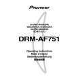 Cover page of PIONEER DRM-AF751 Owner's Manual