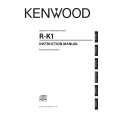 Cover page of KENWOOD R-K1 Owner's Manual