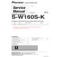 Cover page of PIONEER S-W160S-K/MYSXCN5 Service Manual