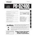 Cover page of TEAC PD-D2400 Owner's Manual