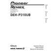 Cover page of PIONEER DEH-P310UB/XS/UC Owner's Manual