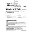 Cover page of PIONEER GM-X702 X1H/EW,UC Service Manual