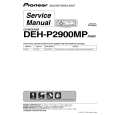 Cover page of PIONEER DEH-P2900MPXN Service Manual