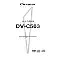 Cover page of PIONEER DV-C503 Owner's Manual