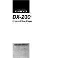 Cover page of ONKYO DX-230 Owner's Manual