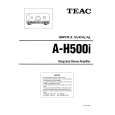 Cover page of TEAC A-H500I Service Manual