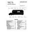 Cover page of KENWOOD TRC70 Service Manual