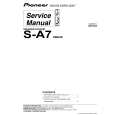 Cover page of PIONEER S-A7/XMD/E Service Manual