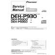 Cover page of PIONEER DEH-930 Service Manual
