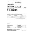 Cover page of PIONEER PDS705 Service Manual