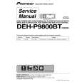 Cover page of PIONEER DEH-P9800BT/XN/EW5 Service Manual
