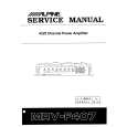 Cover page of ALPINE MRV-F407 Service Manual