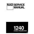 Cover page of NAD 1240 Service Manual