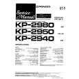 Cover page of PIONEER KP2940EW Service Manual