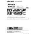 Cover page of PIONEER DEH-P6800MP Service Manual