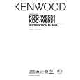 Cover page of KENWOOD KDC-W6031 Owner's Manual